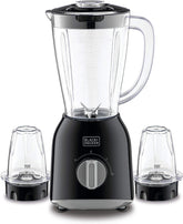 Black+Decker,400W 1.5 Blender with 1 Grinder Mills,  & Extra Jar, Black, BX365J-B5